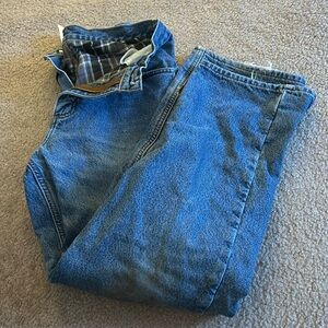 Carhartt Men’s Relaxed Fit Flannel Lined Jeans